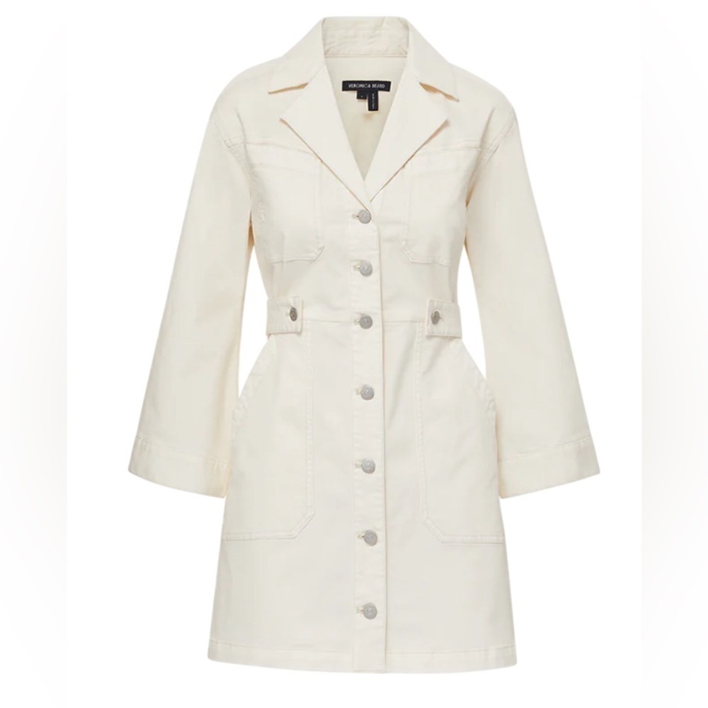 CURRENT SEASON Veronica Beard McKinley dress in ecru NWT - Picture 4 of 9